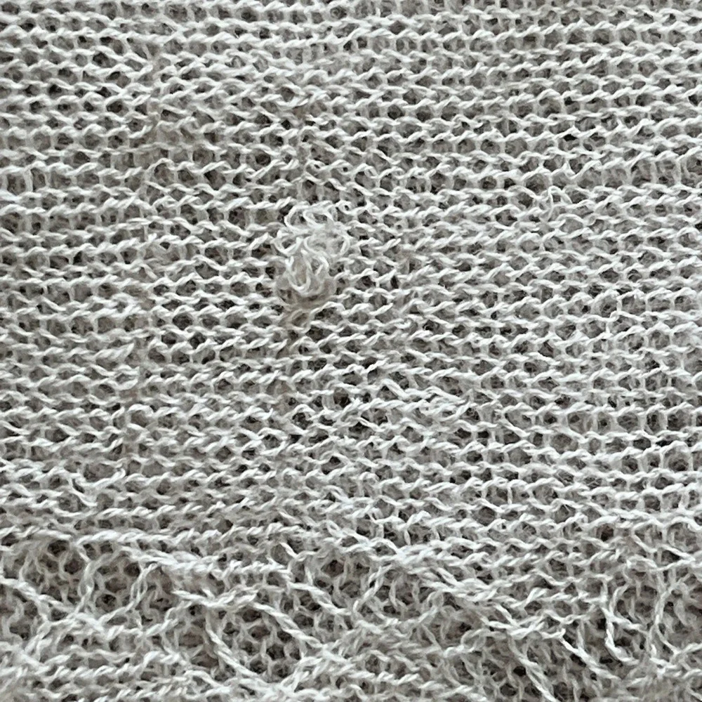 Echo 100% Wool Scarf Rose Gold Delicate Crocheted Lace Made in England 40x40 Vtg